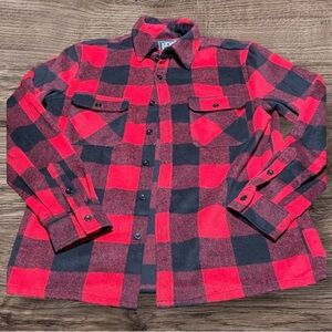 Def Leppard Red and Black Shirt Size Medium